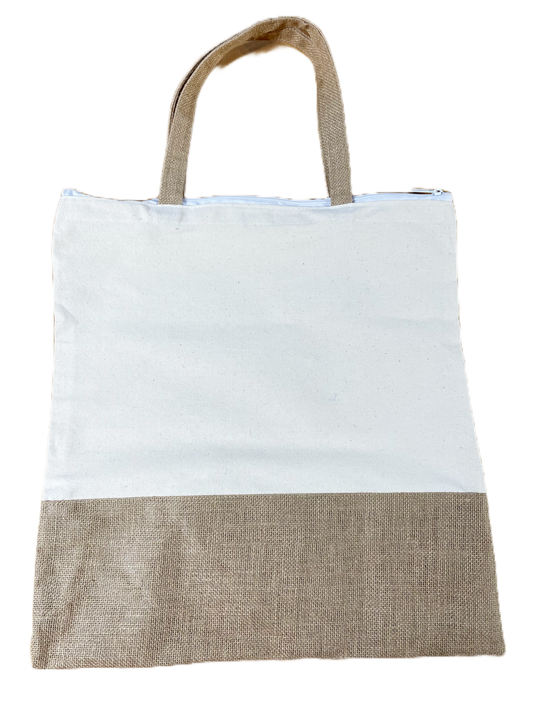 The Jute and Canvas  Tote