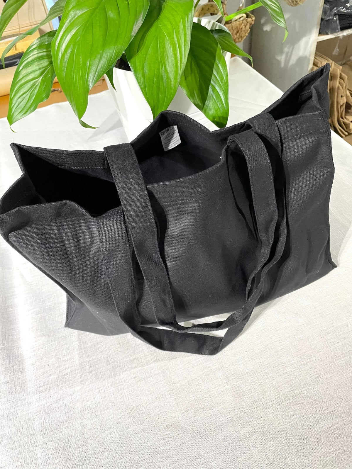 Canvas Shoulder Bag – top view