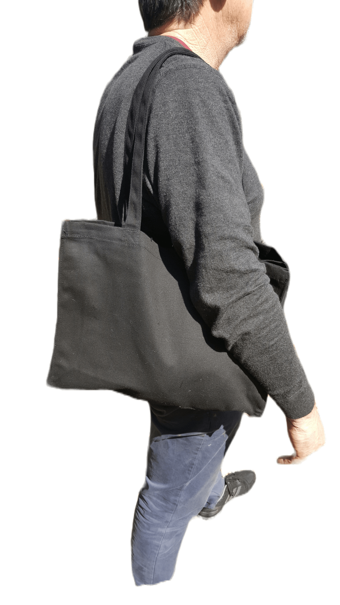 Canvas Shoulder Bag – size reference