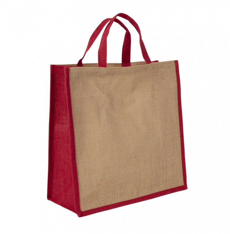 The Colour Hessian Grocer Bag