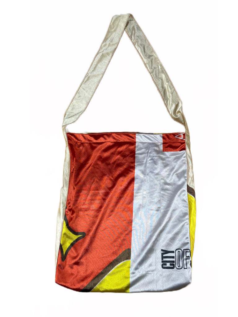The Upcycled Street Flag Bag - MESSENGER