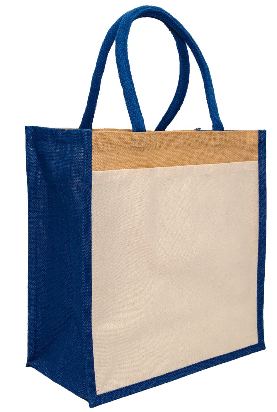 Colour Jute Shopper with a Pocket – product view