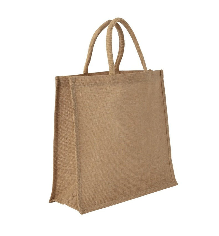 Jute All Natural Shopper – side view