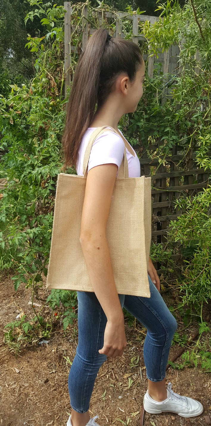 Jute Shopper – being carried