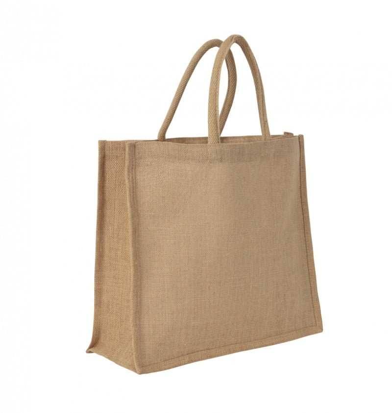 Jute Super Natural Shopper – side view